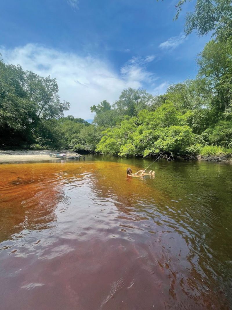 An afternoon swim and fish break to escape the heat.