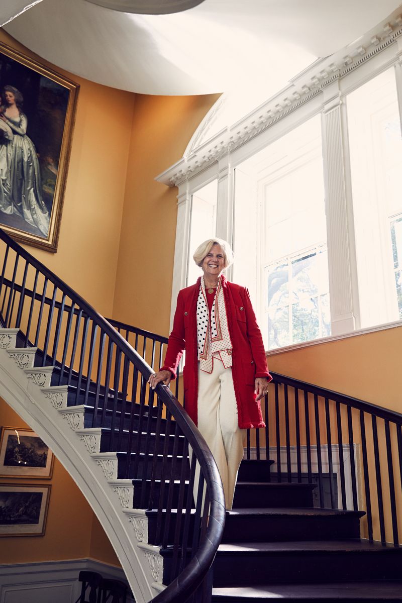 Enduring Legacy: Like Edmunds, Katharine “Kitty” Robinson (pictured at the HCF’s Nathaniel Russell House) first started as an HCF volunteer; she served 17 years as president and CEO. During her tenure, many events, like Charleston Antiques Show, and initiatives were established, including expanding the foundation’s reach as collaborator and convener on numerous civic issues.