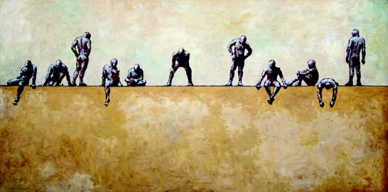 Eleven, 2006, 72&quot; x 48&quot;, oil on wood
