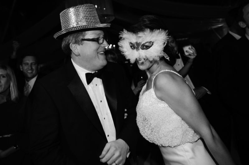 CHLOE &amp; PAUL’S ROCKIN’ EVE: The couple donned feathers and sequins and danced the night away in typical New Year’s Eve fashion.