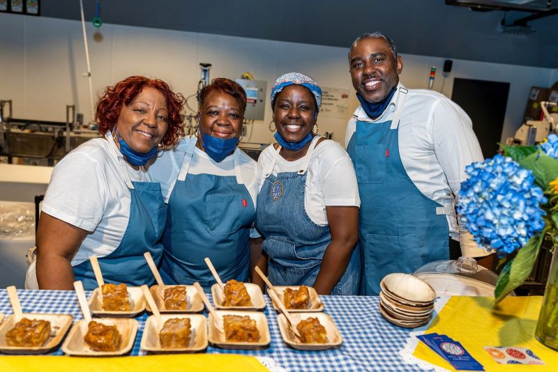 Sweet potato bread pudding prepared by recent Community Business Academy graduate Bert &amp; T’s Desserts, owned by Christina Miller and her family