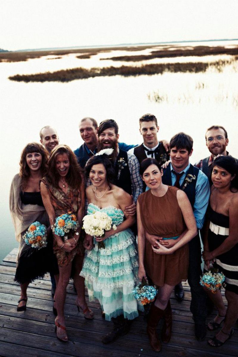 SOUNDTRACK SURPRISES: The Star Wars theme song played as the wedding party entered the reception. “It was super fun and a favorite of Seth’s,” says Lisa.