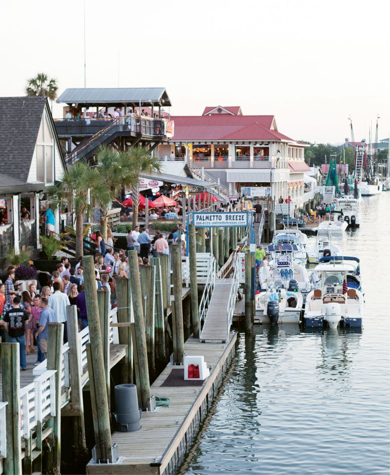Shem Creek&#039;s bustling docks host 4,000 people or more during any given week.