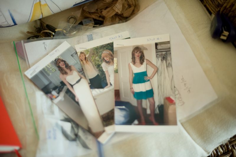 And the images we use to inventory each look so we can credit them later. Photograph by Ruta Elvikyte