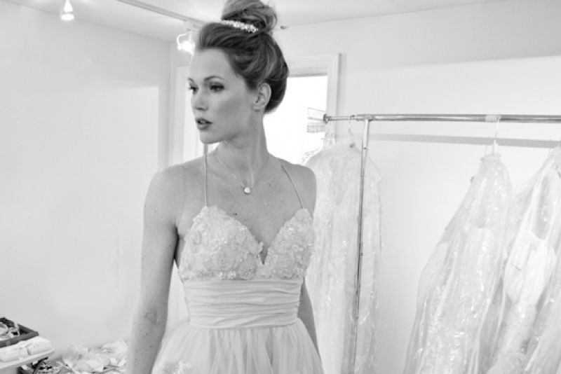 This dress from Wtoo was one of our favorites. As for all the hairknots throughout the story? We wanted to show the variety within the same basic idea. Aside from that, Ashley’s goal was a “slept-in princess” vibe.
