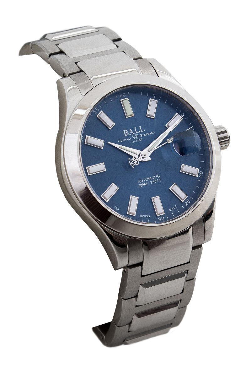 Ball Engineer II “Marvelight” watch with stainless steel strap