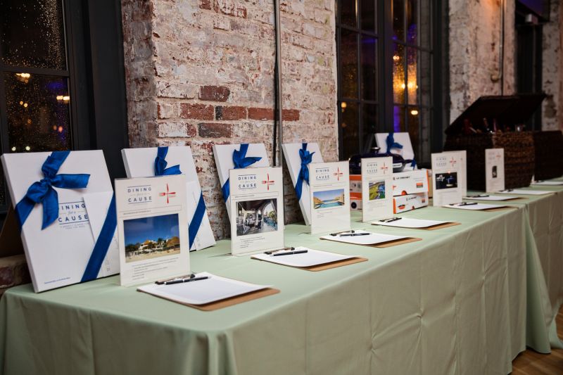 Silent auction items included local experiences and lavish getaways.