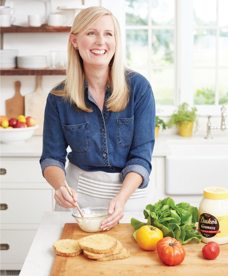 Ashley uses her favorite condiment to make her Avocado BLT with Basil Mayo sandwich.