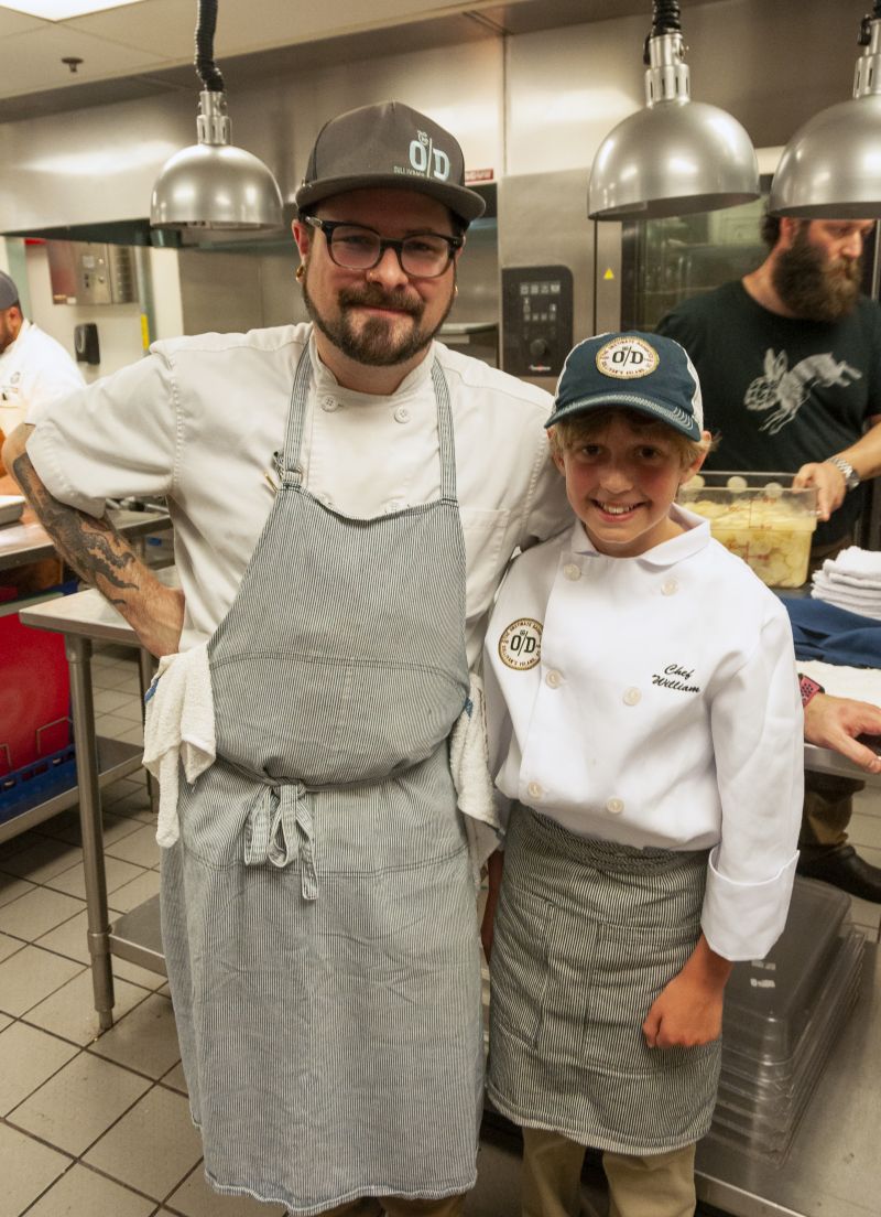 Big Chef Will Fincher of The Obstinate Daughter and Little Chef William Herring