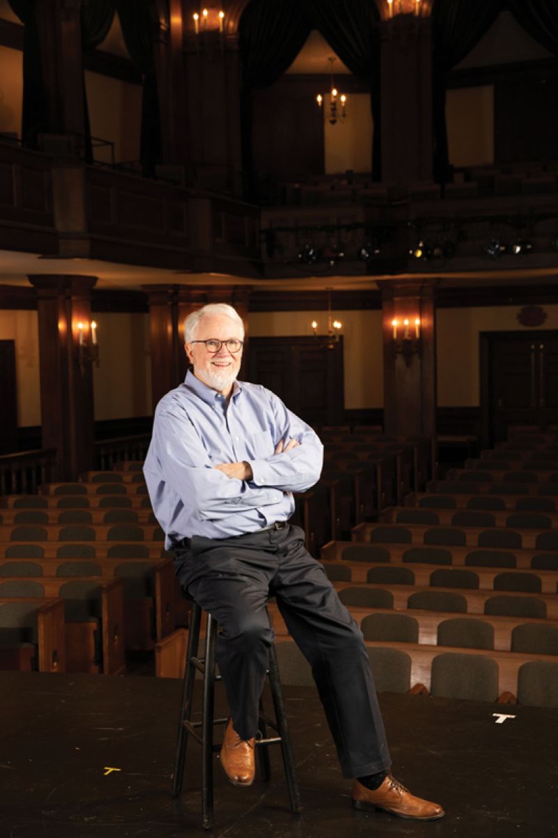 Chief Resident: Julian Wiles at the Dock Street Theatre, where the regional theater company he founded has been in residence since 1978.