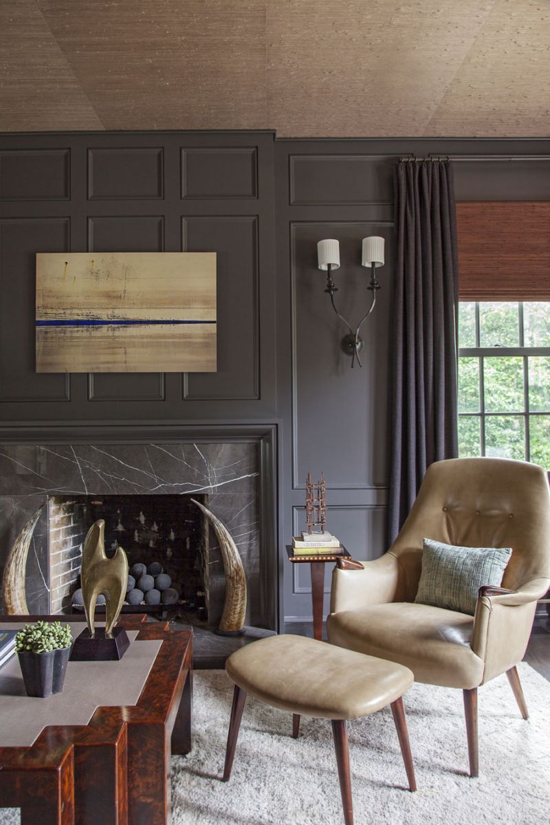 MODERN HISTORY: What was once Sarah-Hamlin’s grandparents’ formal parlor has been transformed into a handsome office/library for her husband, Matt.