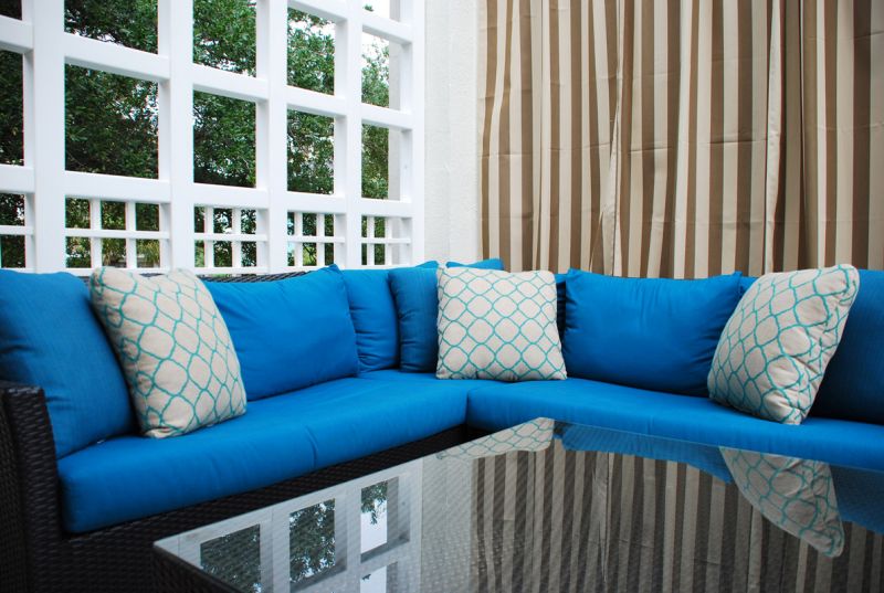 A glance inside a cabana