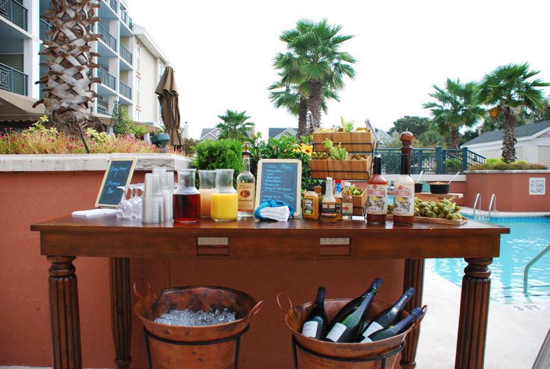 Brunch with a glass of Sangria or a Bloody Mary