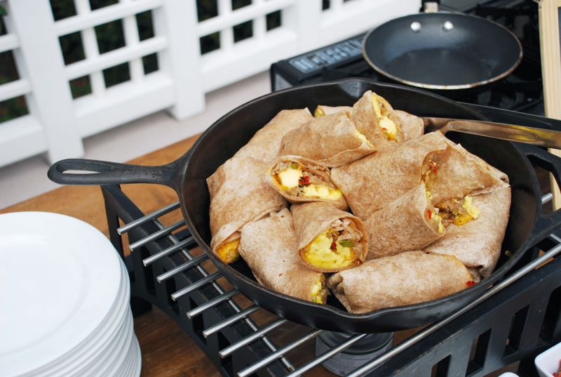 Fantastic breakfast burritos