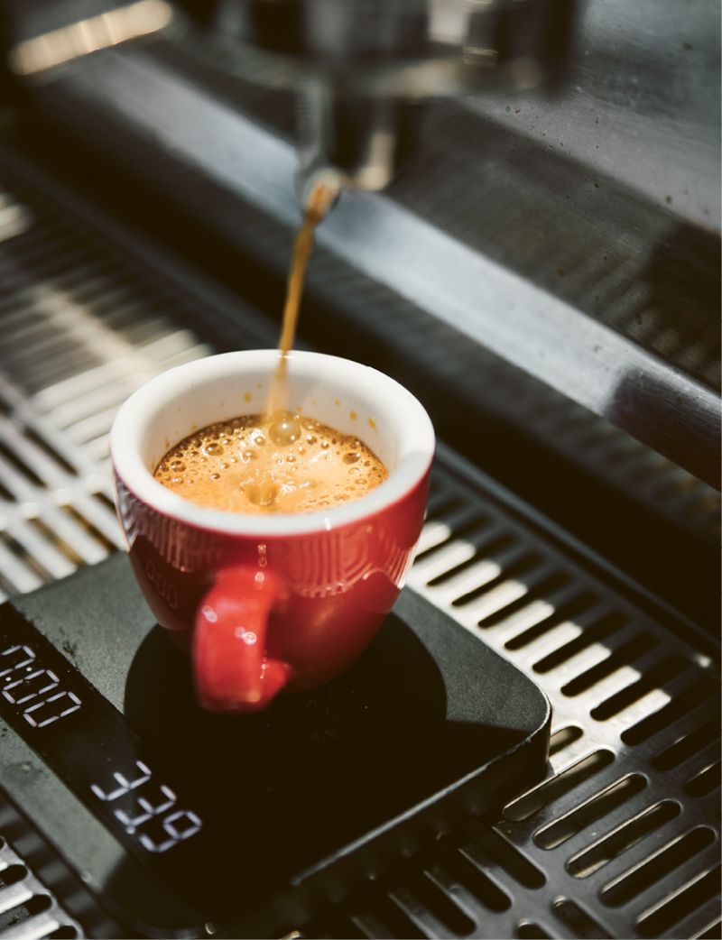 Pulling an espresso at Collective Coffee in Mount Pleasant
