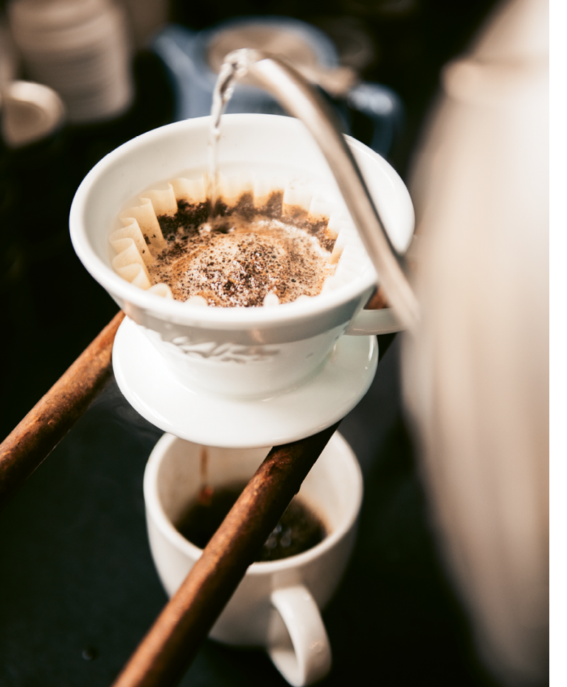 A pour-over at Black Tap Coffee on Beaufain Street