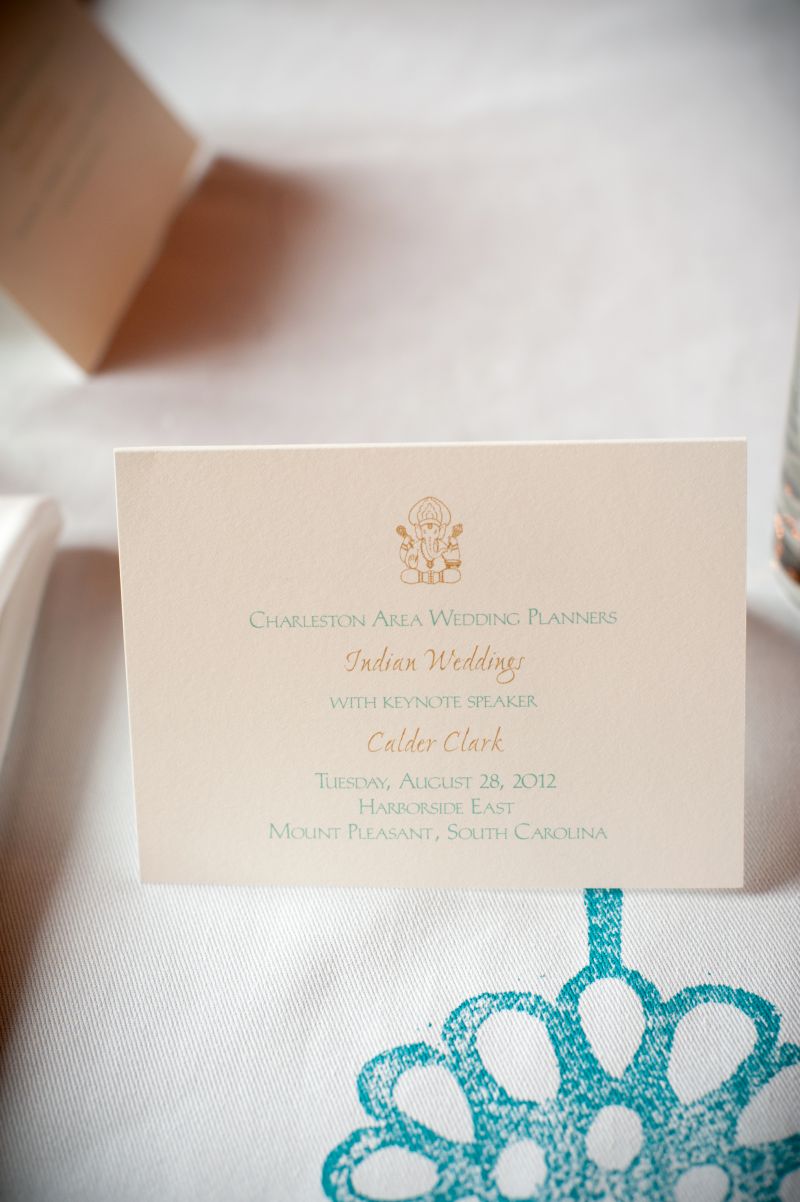 grounding backdrop for the luncheon’s bright palette