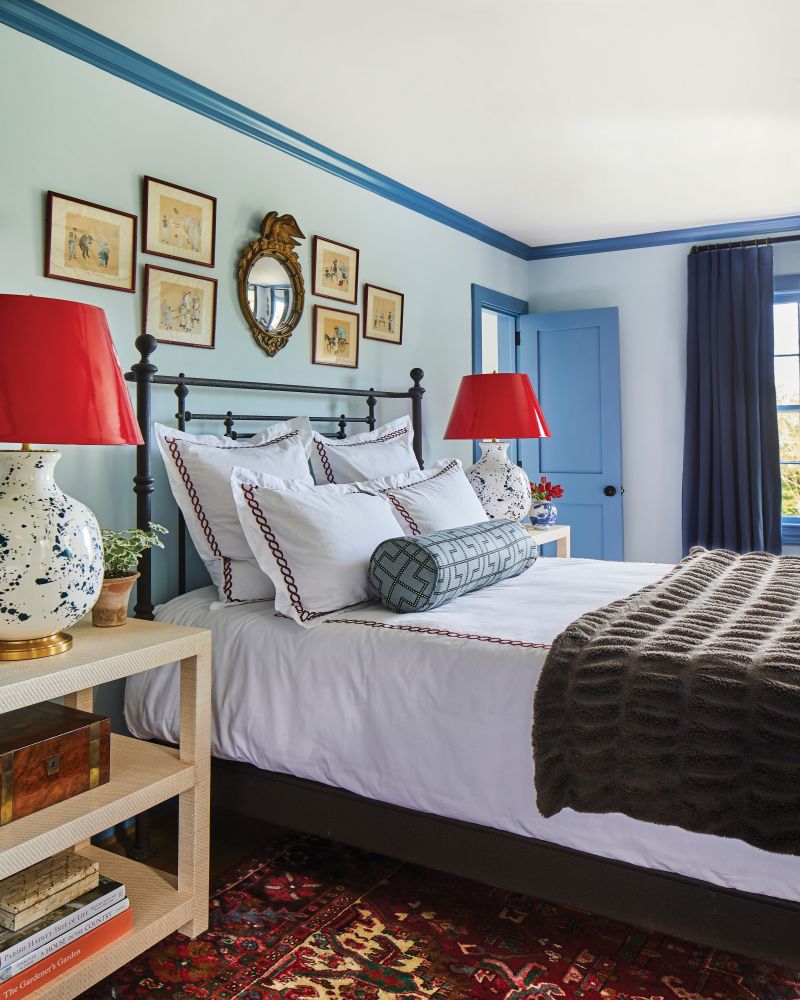 The second guest room oozes Americana charm.