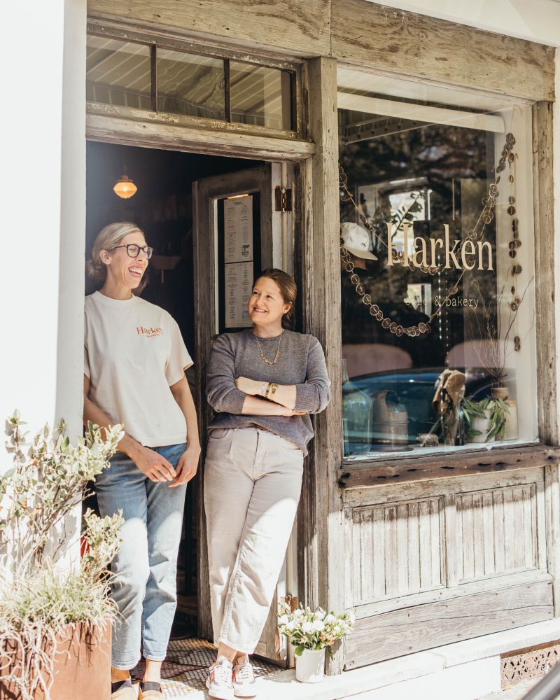 Greer Gilchrist (left) and Cameron Neal.