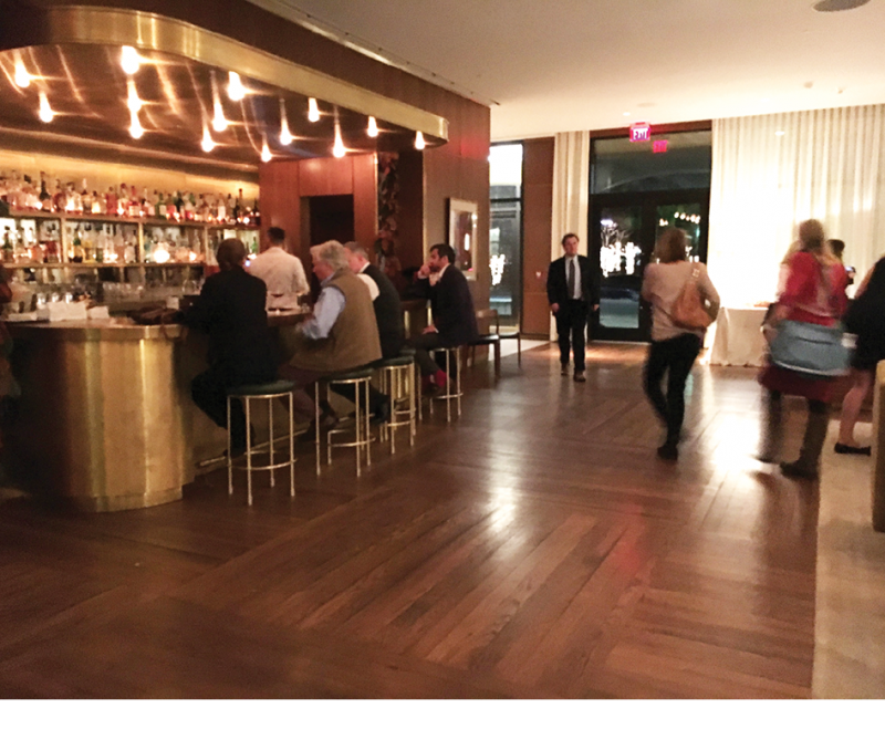 The Dewberry’s Living Room for daytime meetings or evening cocktails