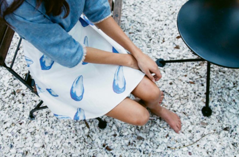 Library by Lauren Lail cotton- and linen-blend ”Kay Skirt” ($268) and ”Blythe Blouse” ($218)