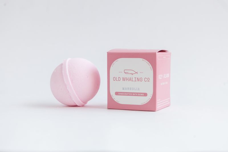 Old Whaling Co Magnolia bath bomb, $6 at Old Whaling Co.