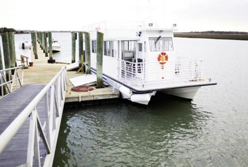 After boarding the Dewees Island Ferry, life decelerates to a pleasant, sea-breezy pace.