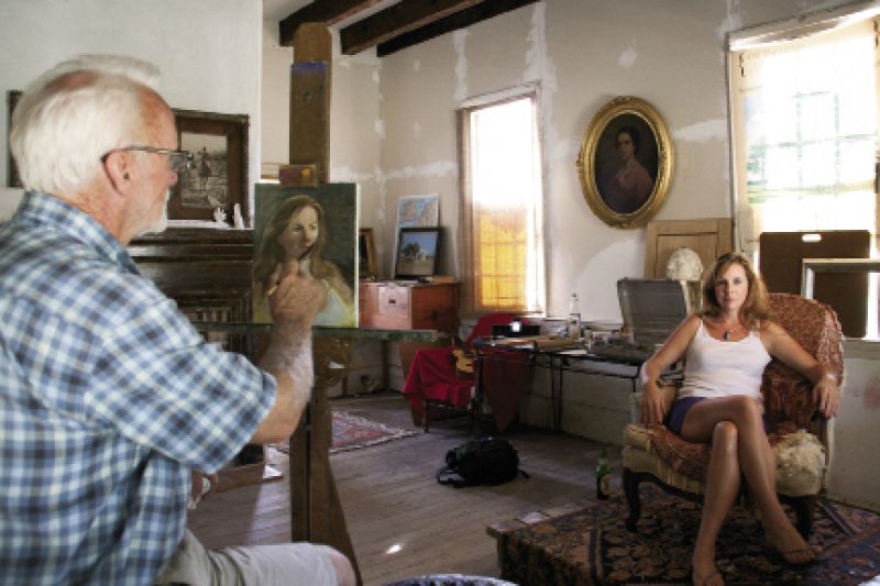 McCullough paints from a 200-year-old farmhouse that he’s restoring on his family’s Kingstree property.