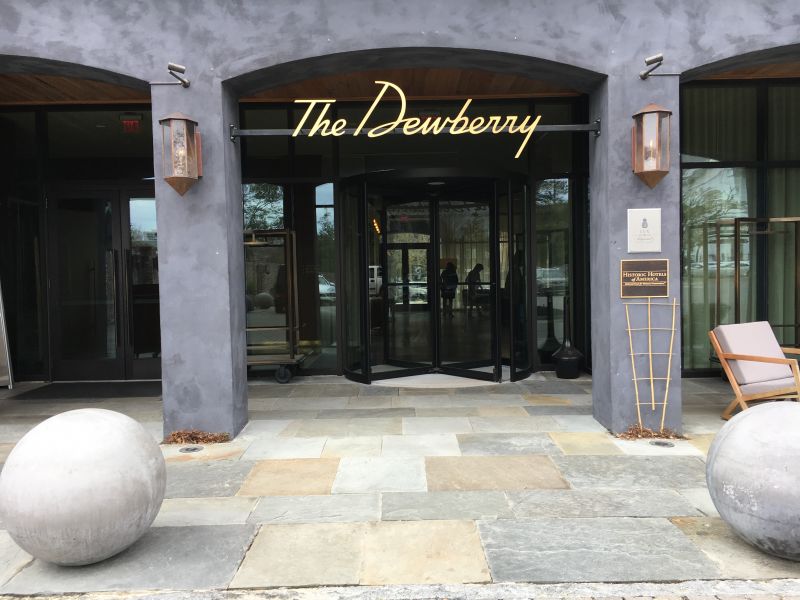 The Dewberry was home base for this two-day shoot downtown.