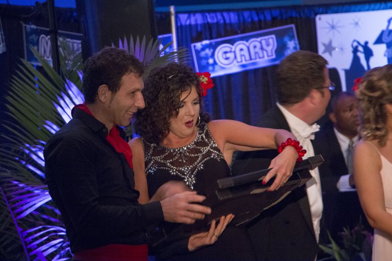 Mirror ball winners Artur Malakyan and Nancy Deitch.