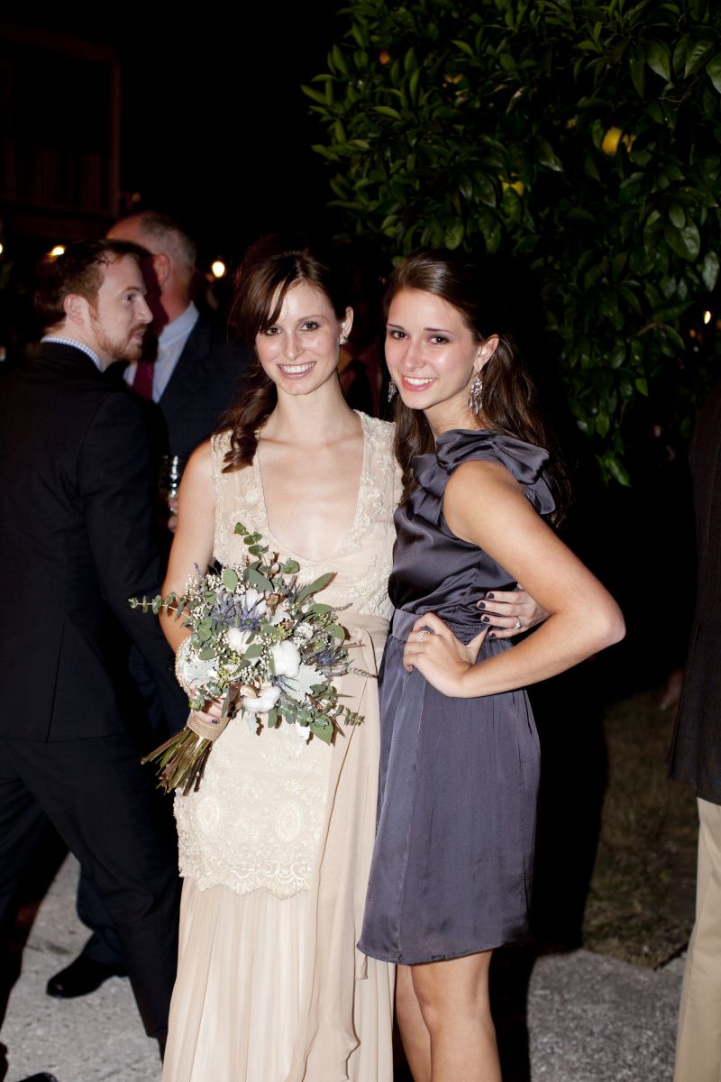 SISTER, SISTER: Charlotte Cobb poses with her newly-married older sis. Elise’s advice for brides-to-be? “Designate friends and family to help! They truly want to!”