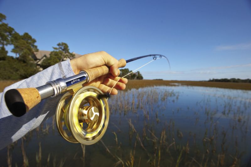 Once hooked, this beauty ripped line from the reel while heading for the horizon