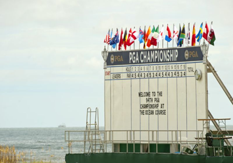 PGA and a shrimp boat.