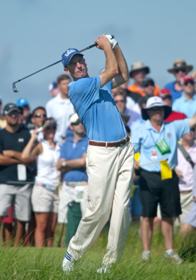 Jim Furyk on the par 3 17th.