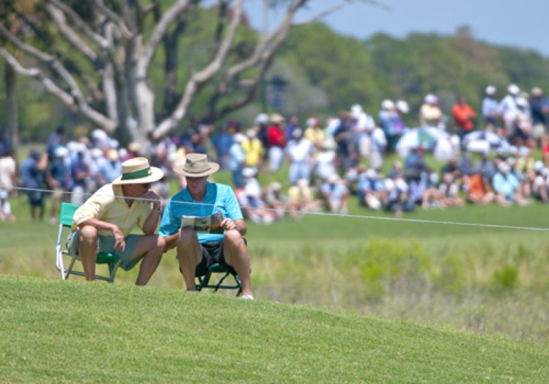 These 2 fans found a little elbow room.