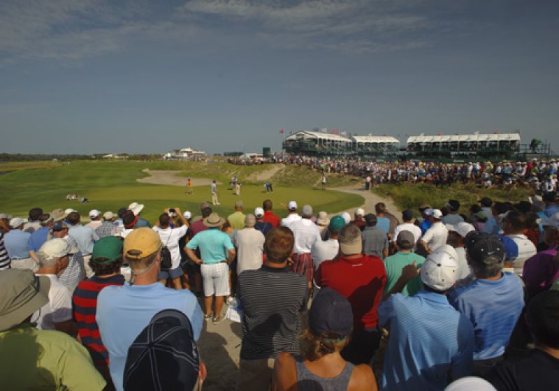 The crowds around Tiger are always huge, but when he&#039;s leading a major watch out.