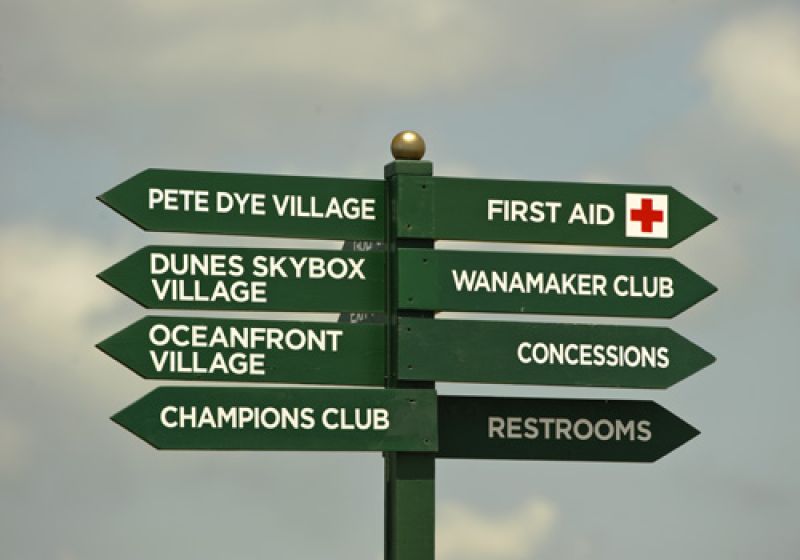 Important signage.