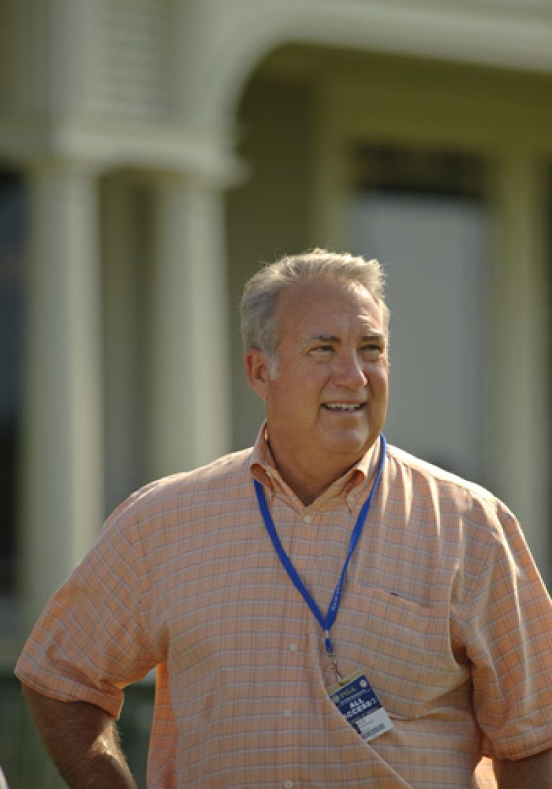 PGA of America CEO, Joe Steranka taking in the views from the Ocean Course clubhouse.
