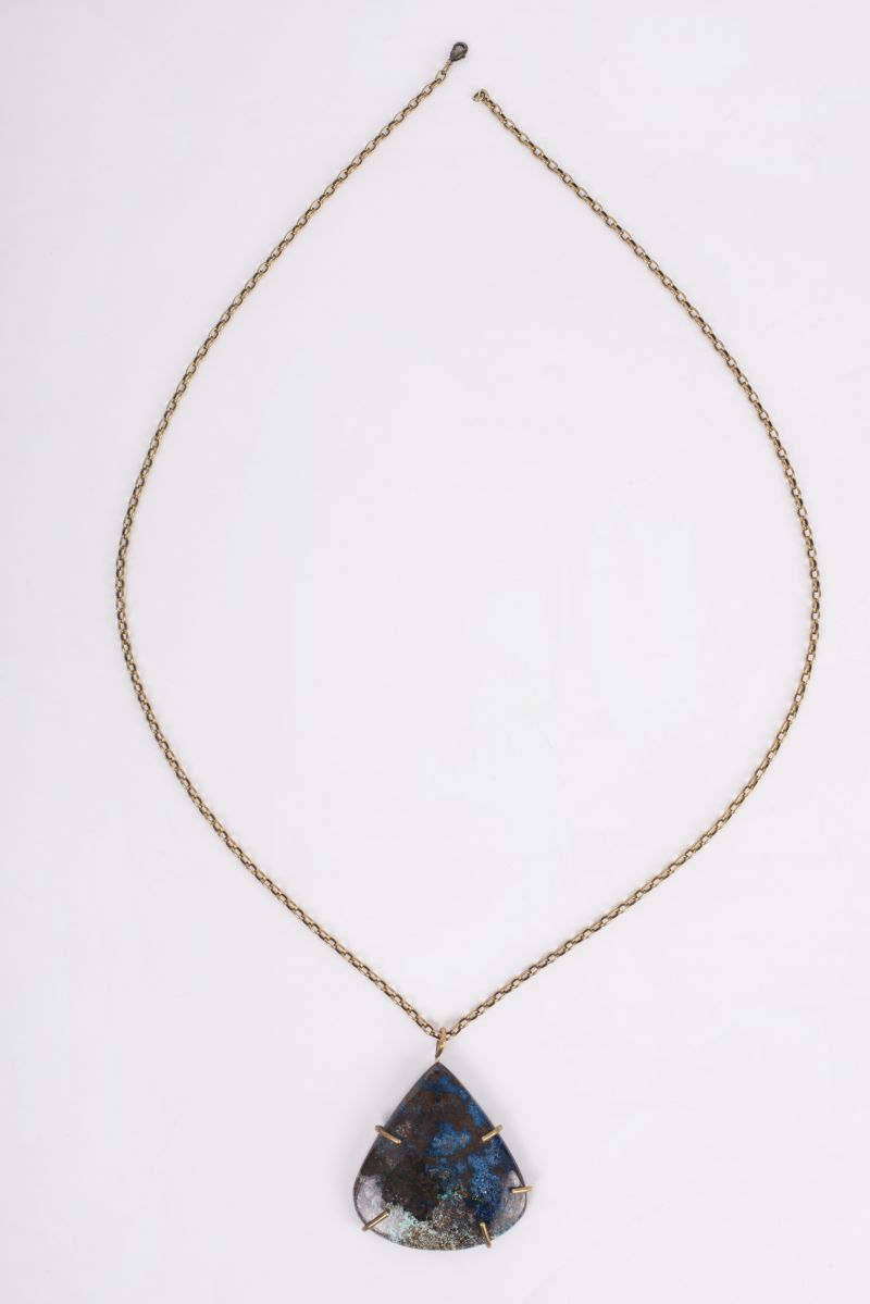 Christina Jervey Azurite pendant necklace, $295 at Gwynn&#039;s of Mount Pleasant