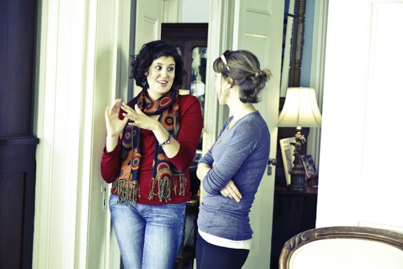Palmer Home manager Meredith Hutchins; editor Melissa Bigner