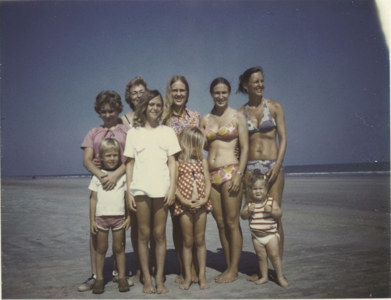 Family time on Kiawah Island, circa 1975