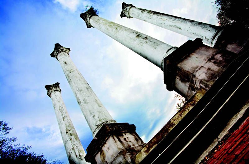 The Old Charleston Museum ruins on Rutledge Avenue