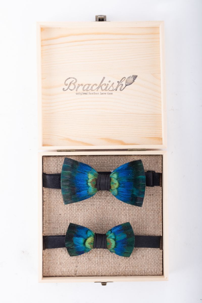 Brackish “Cali” father and son bow tie set, $350 at Grady Ervin &amp; Co.