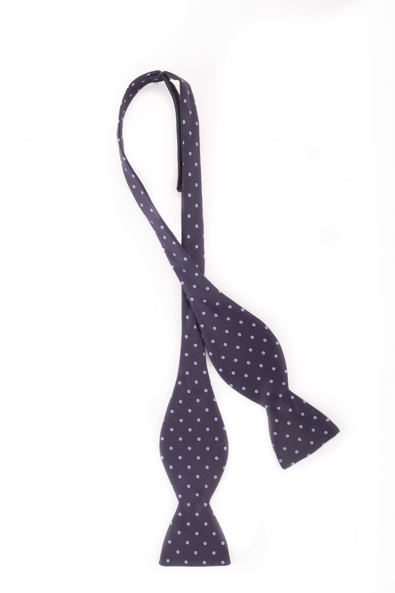 Seaward and Steam English silk polka-dot bow tie, $85 at Grady Ervin &amp; Co.