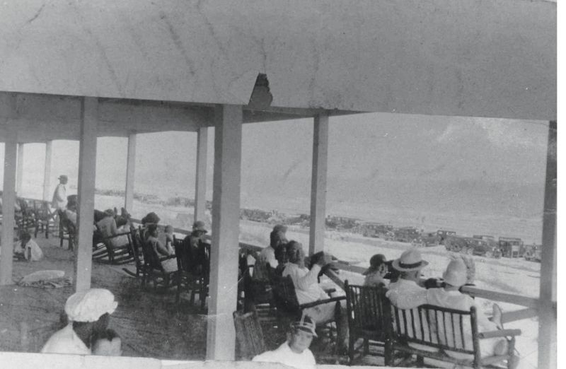 Kicking back at the Pavilion, circa 1930