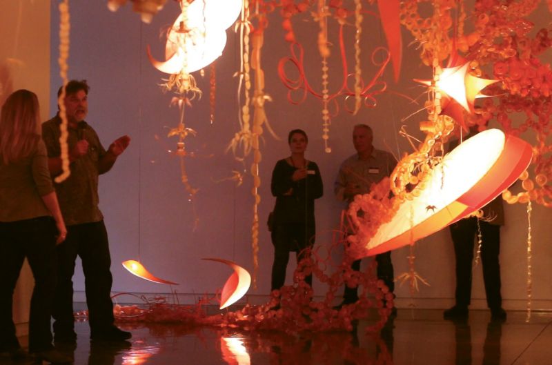 Rising Tide: Aurora Robson’s installation for “Sea Change,” which transformed plastic debris into art, mesmerized viewers at the Halsey Institute of Contemporary Art last fall. Meanwhile, the Halsey itself, in pushing the edge on contemporary art, has heralded a sea change in local attitudes about art.