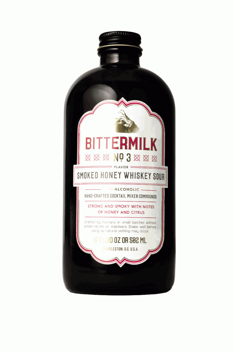 Bittermilk Cocktail Mixer whiskey sours made easy, $15 for 17 oz.; bittermilk.com