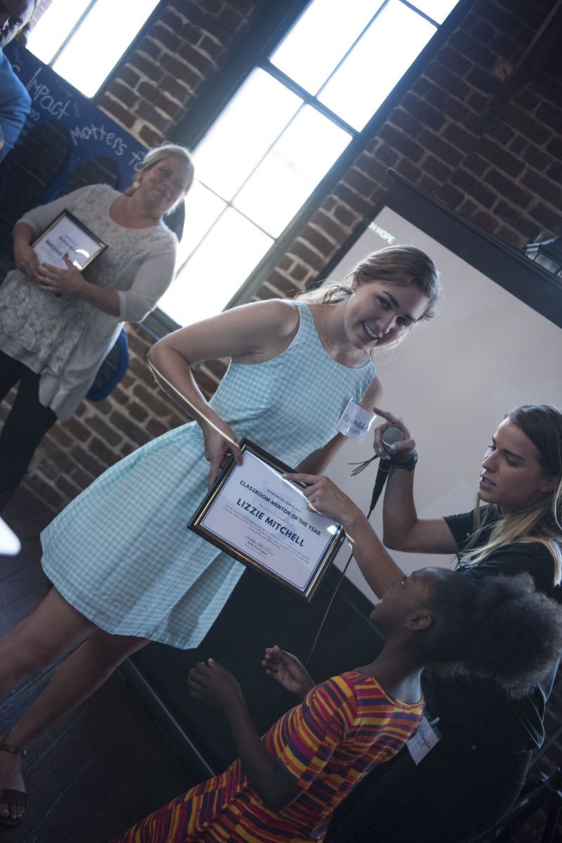 Lizzie Mitchell was honored as the Mentor of the Year.