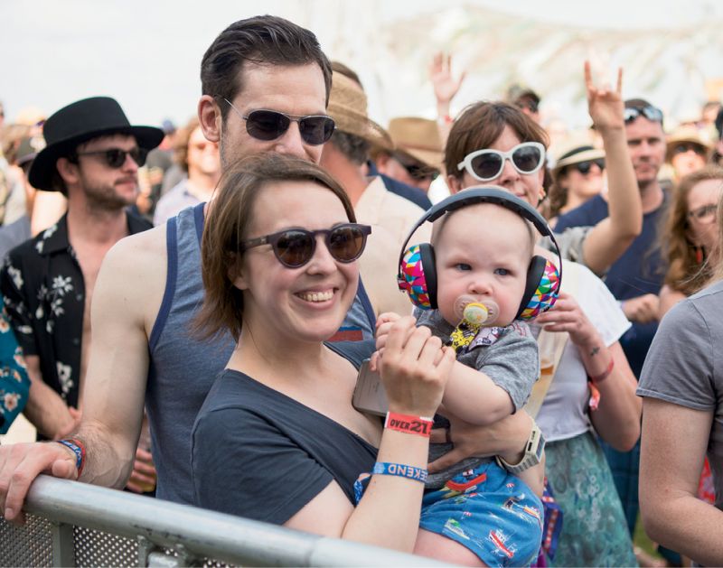 Festivalgoers young and old  rocked out to the shows.