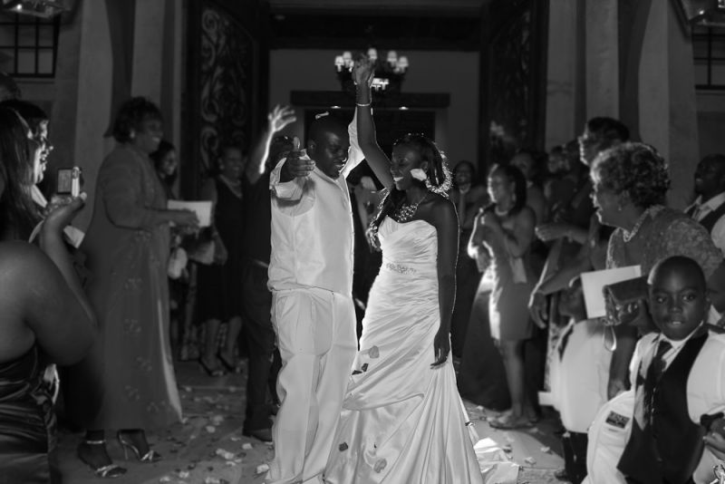 NIGHT MOVES: In addition to buffet stations and a dining area, the reception tent housed a large dance floor, two bars, and a stage for DJ Dre, who Jaime says “kept the crowd dancing all night.”